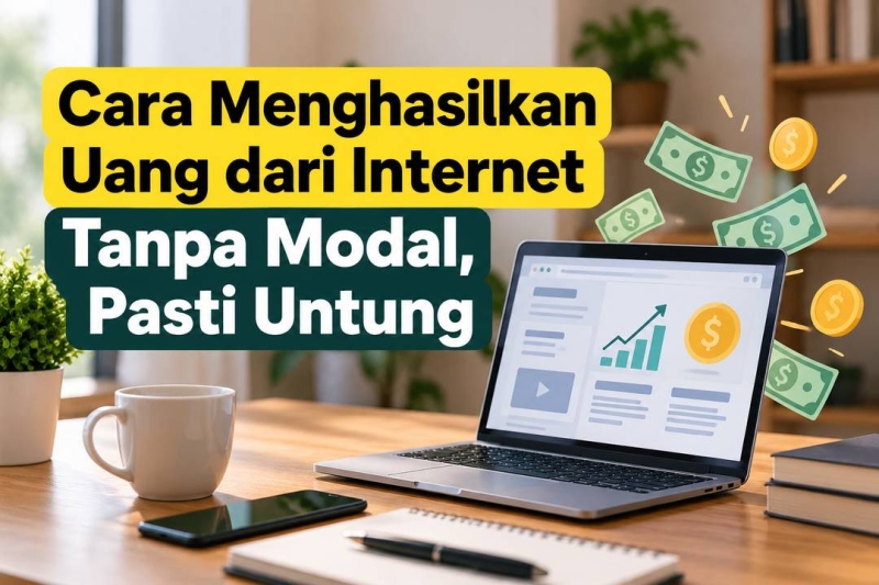 12 Cara Menghasilkan Uang dari Internet Tanpa Modal, Pasti Untung